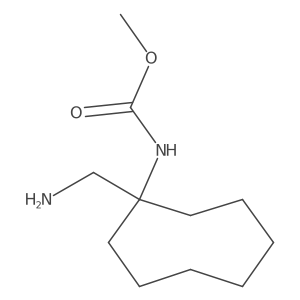 Carbamic acid, N-[1-(aminomethyl)cyclooctyl]-, methyl ester结构式