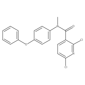 2,6-dichloro-N-methyl-N-(4-phenoxyphenyl)pyridine-3-carboxamide Structure