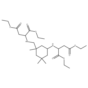 1,4-Diethyl N-[3-[[[3-ethoxy-1-(ethoxycarbonyl)-3-oxopropyl]amino]methyl]-3,5,5-trimethylcyclohexyl]aspartate Structure
