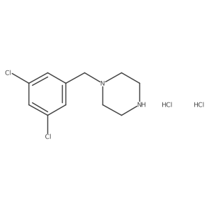 3,5-Dichlorobenzylpiperazine dihydrochloride Structure