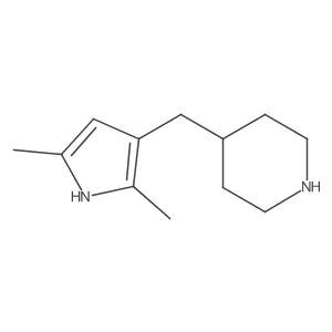 4-[(2,5-dimethyl-1H-pyrrol-3-yl)methyl]piperidine Structure