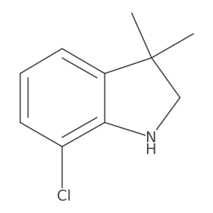 7-Chloro-3,3-dimethylindoline结构式