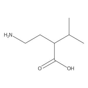 2-(2-Aminoethyl)-3-methylbutanoic acid Structure