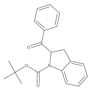 Tert-butyl 2-benzoylindoline-1-carboxylate结构式