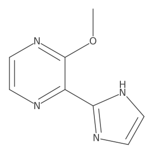 2-(1H-imidazol-2-yl)-3-methoxypyrazine结构式