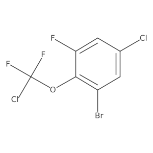 1-Bromo-5-chloro-2-[chloro(difluoro)-methoxy]-3-fluoro-benzene Structure
