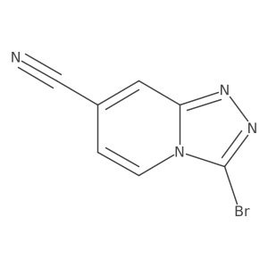 3-Bromo-[1,2,4]triazolo[4,3-a]pyridine-7-carbonitrile结构式