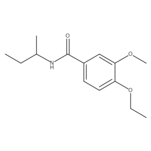 n-(Sec-butyl)-4-ethoxy-3-methoxybenzamide结构式