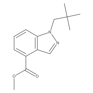 1-(2,2-Dimethylpropyl)-1H-indazole-4-carboxylic acid methyl ester结构式