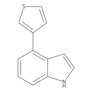 4-(3-Thienyl)-1H-indole结构式