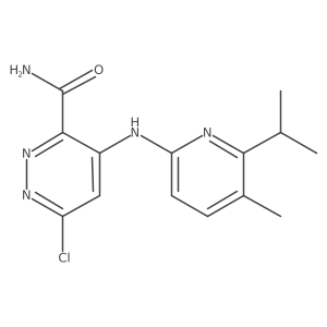 6-Chloro-4-(6-isopropyl-5-methylpyridin-2-ylamino)pyridazine-3-carboxamide Structure