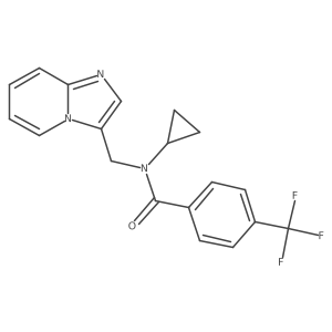 N-cyclopropyl-N-(imidazo[1,2-a]pyridin-3-ylmethyl)-4-(trifluoromethyl)benzamide Structure