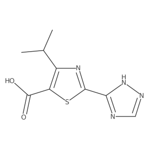 4-(propan-2-yl)-2-(4H-1,2,4-triazol-3-yl)-1,3-thiazole-5-carboxylic acid Structure