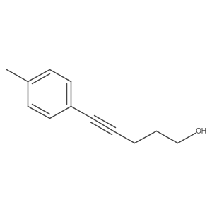 5-(4-Methylphenyl)pent-4-yn-1-ol结构式