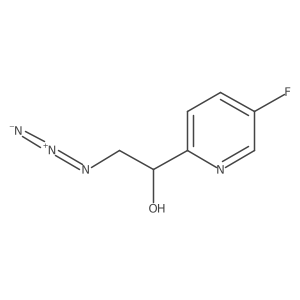 2-Azido-1-(5-fluoropyridin-2-yl)ethan-1-ol Structure