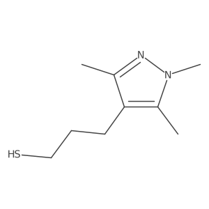 3-(trimethyl-1H-pyrazol-4-yl)propane-1-thiol Structure