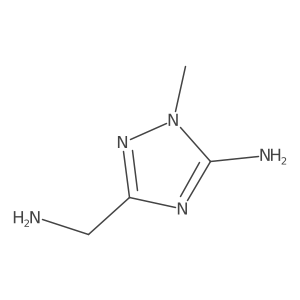 3-(aminomethyl)-1-methyl-1H-1,2,4-triazol-5-amine Structure