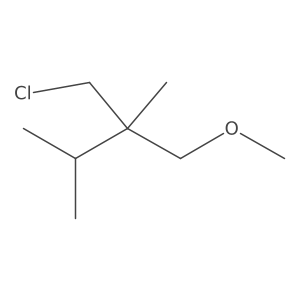 2-(Chloromethyl)-1-methoxy-2,3-dimethylbutane结构式