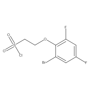 2-(2-Bromo-4,6-difluorophenoxy)ethane-1-sulfonyl chloride Structure
