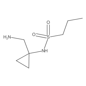 N-[1-(aminomethyl)cyclopropyl]propane-1-sulfonamide Structure