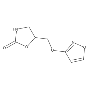 (R)-5-((Isoxazol-3-yloxy)methyl)oxazolidin-2-one Structure