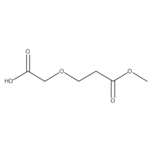 (3-Methoxy-3-oxopropoxy)acetic acid Structure