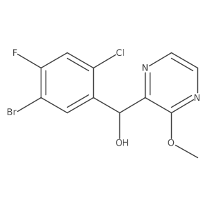(5-Bromo-2-chloro-4-fluorophenyl)-(3-methoxypyrazin-2-yl)methanol结构式