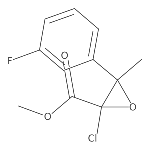 Methyl 2-chloro-3-(3-fluorophenyl)-3-methyloxirane-2-carboxylate结构式