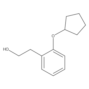 2-(2-Cyclopentyloxyphenyl)ethanol结构式