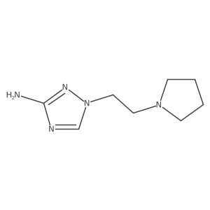 1-[2-(Pyrrolidin-1-yl)ethyl]-1H-1,2,4-triazol-3-amine Structure