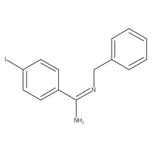 N-Benzyl-4-iodobenzenecarboximidamide结构式