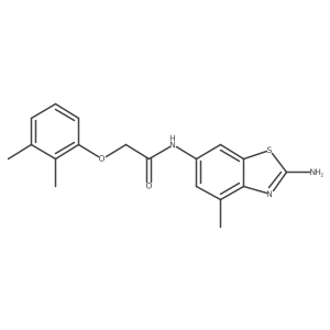 N-(2-Amino-4-methylbenzo[d]thiazol-6-yl)-2-(2,3-dimethylphenoxy)acetamide结构式