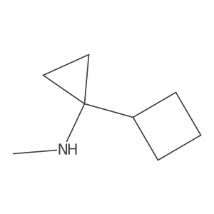 1-cyclobutyl-N-methylcyclopropan-1-amine结构式