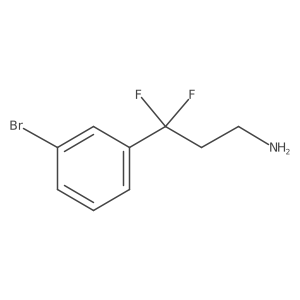 3-(3-Bromophenyl)-3,3-difluoropropan-1-amine Structure