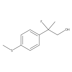 2-Fluoro-2-(4-(methylthio)phenyl)propan-1-ol结构式
