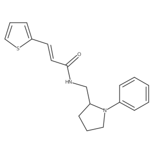 (E)-N-((1-phenylpyrrolidin-2-yl)methyl)-3-(thiophen-2-yl)acrylamide Structure