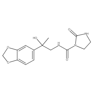 N-(2-(benzo[d][1,3]dioxol-5-yl)-2-hydroxypropyl)-2-oxoimidazolidine-1-carboxamide Structure