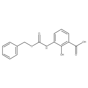 3-{[(Benzyloxy)carbonyl]amino}-2-hydroxybenzoic acid结构式