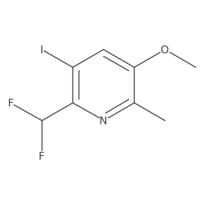 2-(Difluoromethyl)-3-iodo-5-methoxy-6-methylpyridine结构式