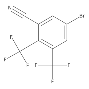 2,3-Bis(trifluoromethyl)-5-bromobenzonitrile Structure
