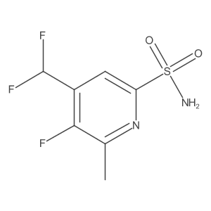 4-(Difluoromethyl)-5-fluoro-6-methylpyridine-2-sulfonamide结构式