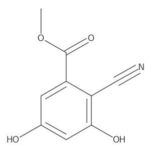 Benzoic acid, 2-cyano-3,5-dihydroxy-, methyl ester Structure