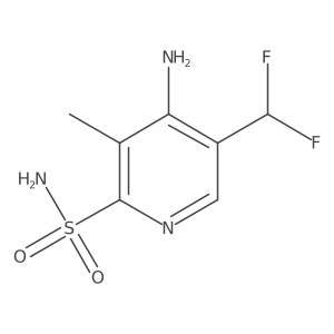 4-Amino-5-(difluoromethyl)-3-methylpyridine-2-sulfonamide Structure