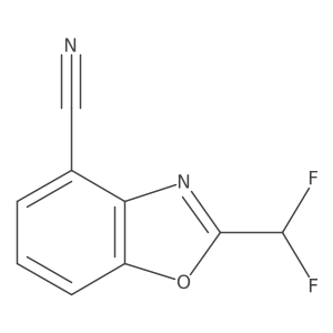 2-(Difluoromethyl)benzo[d]oxazole-4-carbonitrile Structure