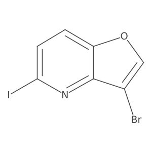 3-Bromo-5-iodofuro[3,2-b]pyridine结构式