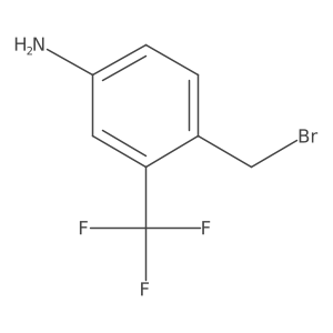 4-(Bromomethyl)-3-(trifluoromethyl)aniline Structure