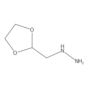 [(1,3-Dioxolan-2-yl)methyl]hydrazine Structure