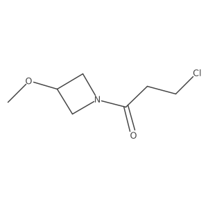 3-Chloro-1-(3-methoxyazetidin-1-yl)propan-1-one Structure