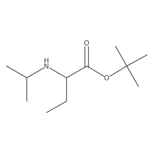 Tert-butyl 2-[(propan-2-yl)amino]butanoate Structure