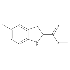 methyl 5-methyl-2,3-dihydro-1H-indole-2-carboxylate Structure